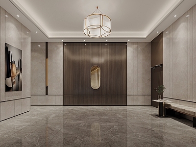 现代其他公共空间 入户门厅