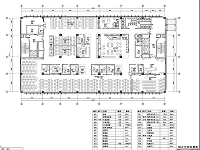 现代整体办公空间 新东方武汉办公室 施工图