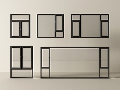 现代平开窗 玻璃窗 平开窗 窗户 阳台窗 窗