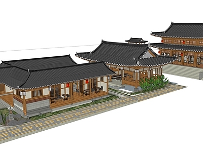 中式古建筑 古建筑 鼓楼 中式咖啡厅