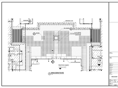 新中式中式庭院 新中式方形涌泉 新中式廊架 施工图