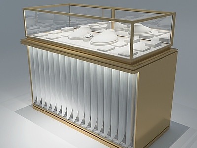 现代珠宝店 珠宝柜台 珠宝展示柜 珠宝店