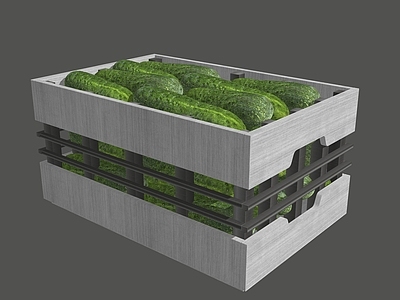 水果蔬菜 蔬菜 黄瓜 青瓜 周转箱 篮筐