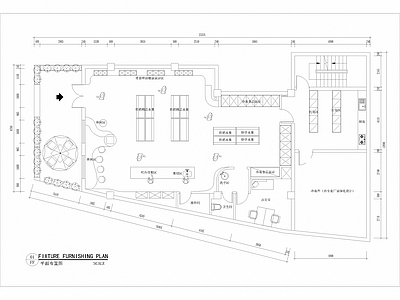 工业水果店 工业风水果店 平面图