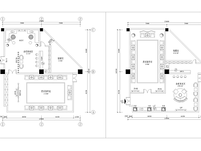 现代休息室 贵宾接待及休闲区 水吧平面图 休息区 平面图