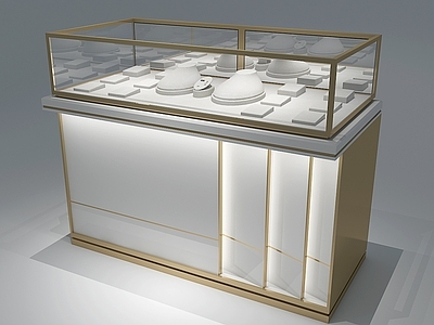 现代珠宝店 珠宝柜台 珠宝展示柜 珠宝店