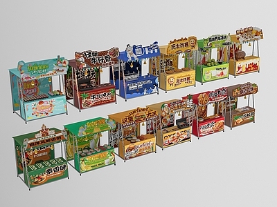 摊位 泰国摊位 多种类摊位 东南亚风格摊位 市集摊位 夜市摊位