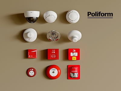 安全设施 现代消防配件 警报器 应急报警器 烟雾报警器 火灾报警器