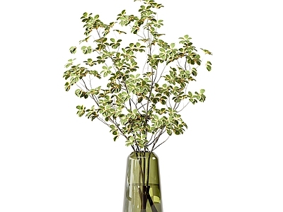 现代极简花瓶 玻璃花瓶 餐桌摆件 绿植摆件 玻璃花卉 端景摆件