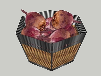 水果蔬菜 蔬菜 甜菜根 篮筐 竹筐