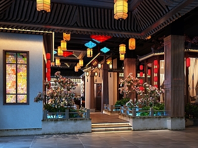 中式中餐厅 中式餐厅效果图