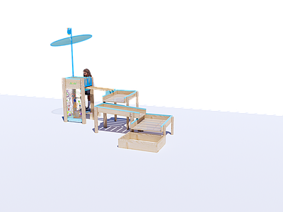 现代其他景观小品 幼儿园玩沙工具