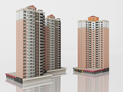 现代超高层住宅楼 超高层住宅楼
