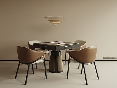 新中式中式其他桌椅 棋牌桌 麻将桌 棋牌室