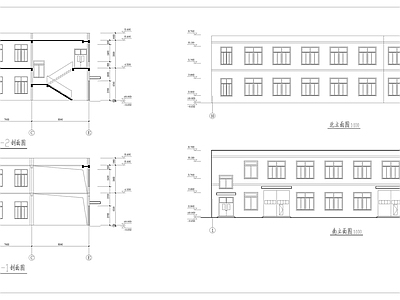 现代办公楼建筑 多层办公楼 施工图