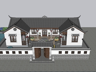 新中式四合院 四合院