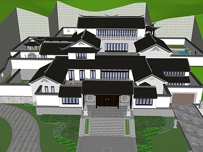 新中式四合院 四合院