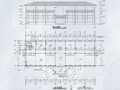 现代办公楼建筑 多层办公楼 办公楼平面图 政务办公 施工图