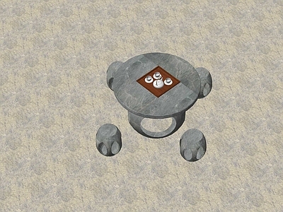 新中式户外桌椅 石桌石凳