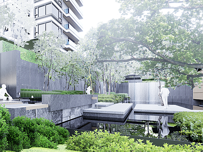 现代小区建筑 小区建筑
