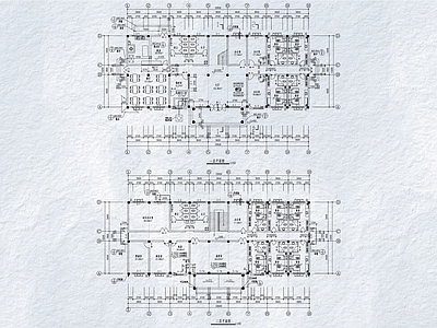 现代办公楼建筑 办公楼平面图 多层办公楼 研发楼 施工图