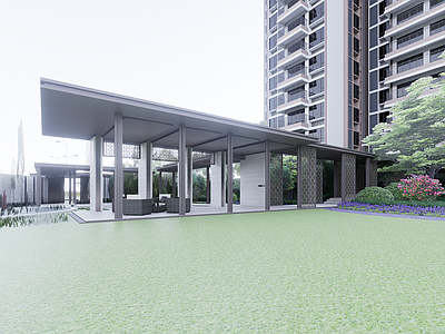 现代小区建筑 小区建筑