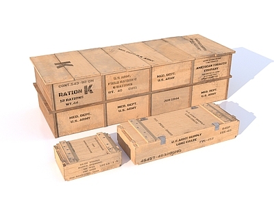 工业设备 木箱 木条板箱 旧木箱