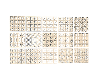 现代极简隔断 网红水泥隔断 隔断 空心砖 景观小品 水泥构件