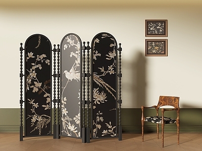 中古屏风 中古风屏风隔断