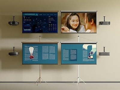 投影 投影仪 幕布