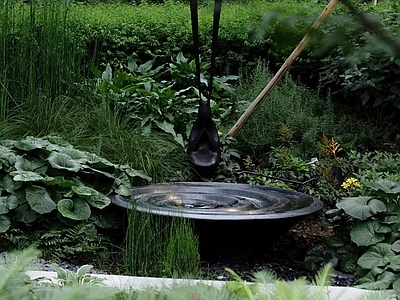 现代新中式其他景观小品 庭院水钵水景 旋涡水钵水景 景观水景小品 麓湖花园水钵水景 庭院花园水景小品