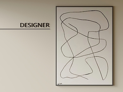 现代极简挂画 线条画 简约画 客厅挂画 玄关挂画