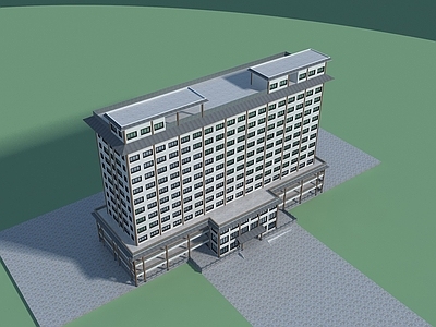 现代新中式办公楼 多层办公楼