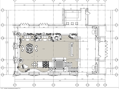 现代其他商业空间 民宿大厅 接待大厅 休闲区 施工图