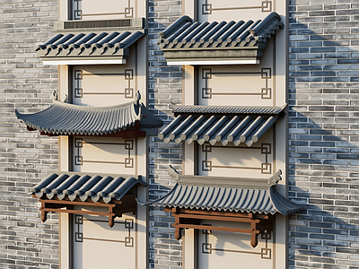 中式屋檐 中式瓦片 中式屋檐