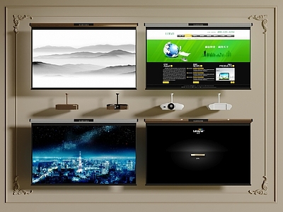 投影 投影仪 幕布