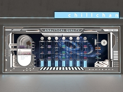 现代橱窗 现代科技风橱窗