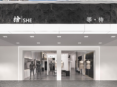 极简简约服装店 女装店 男装店 箱包店