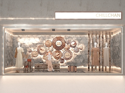 现代橱窗 现代服装店橱窗