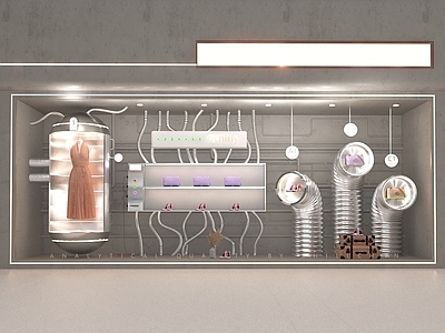 现代橱窗 现代服装店橱窗