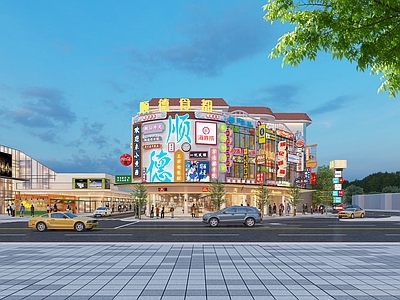 现代商场外观 商业建筑外观设计 商场设计