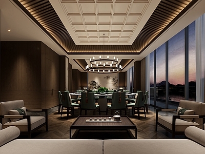 新中式包厢 酒店包厢 餐厅包厢