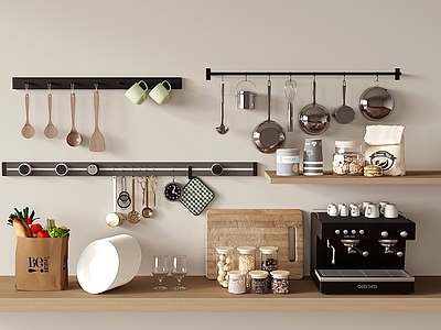 厨房用品 厨房用品组合 调味品 咖啡机 咖啡杯 厨具