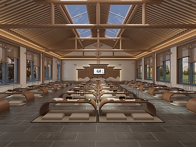 新中式禅意其他公共空间 讲堂