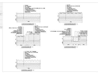 科技园区景观 屋顶花园 施工图