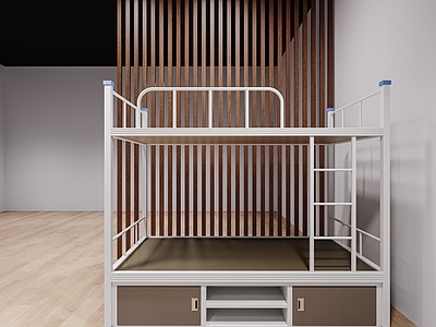 现代上下床 双层床 铁艺床