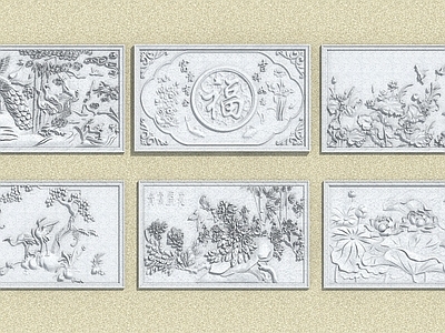 中式新中式雕花 中式浮雕 中式花板 中式雕花