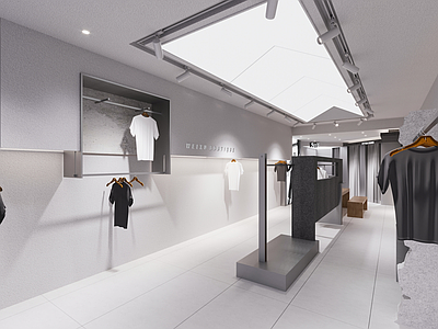 极简现代服装店 女装店 男装店 箱包店