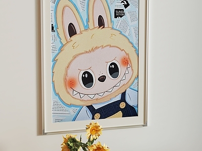 现代挂画 奶油风小清新挂画 装饰摆件 儿童挂画