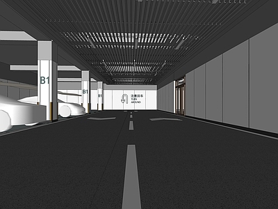 现代其他公共空间 地库